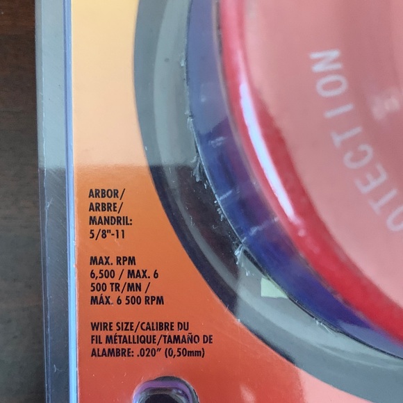 Red Coarse Wire Cup Brush - Picture 4 of 4